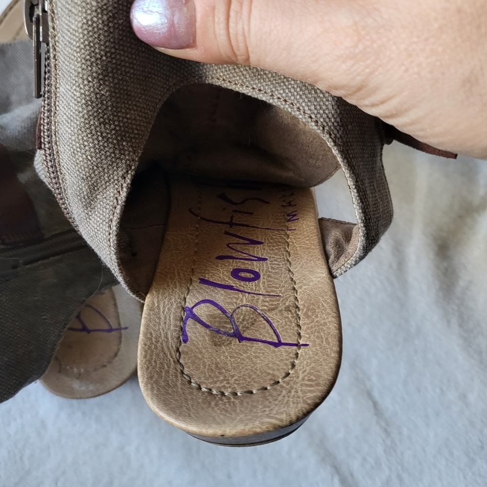 Blowfish Malibu Balla wedge sandals B130 women's size 7.5 - Picture 6 of 9